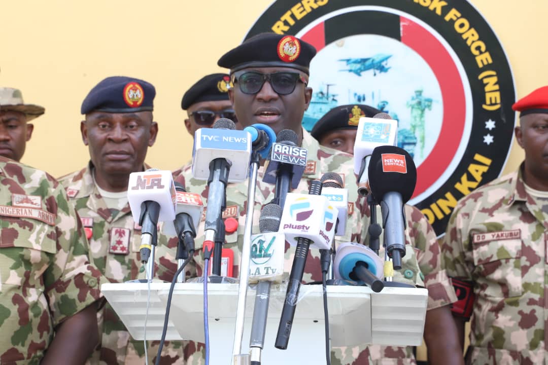 Theatre Command Hands Over Rescued Chibok Girl, 330 Women And Children To Borno Govt